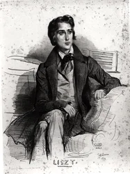 Ritratto di Franz Liszt (1811-86) agosto 1832